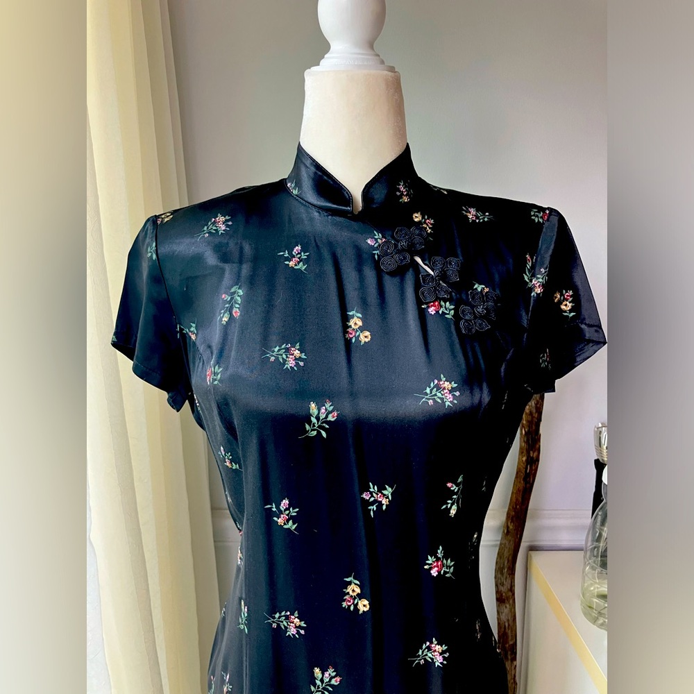 Rampage Mandarin Collar Cheongsam Dress